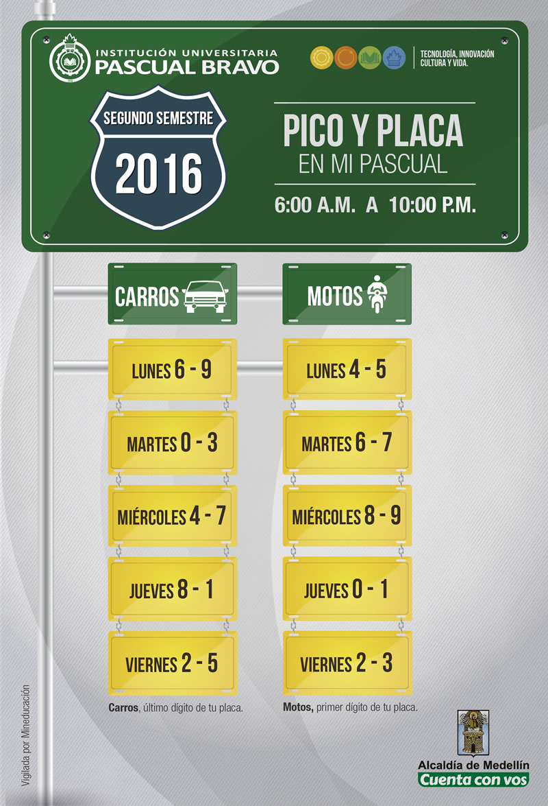 Pico y Placa en Pascual Bravo